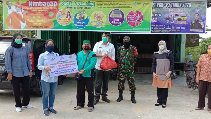 IKBI PTPN V Salurkan 150 Paket Sembako ke Warga Tenayan Raya