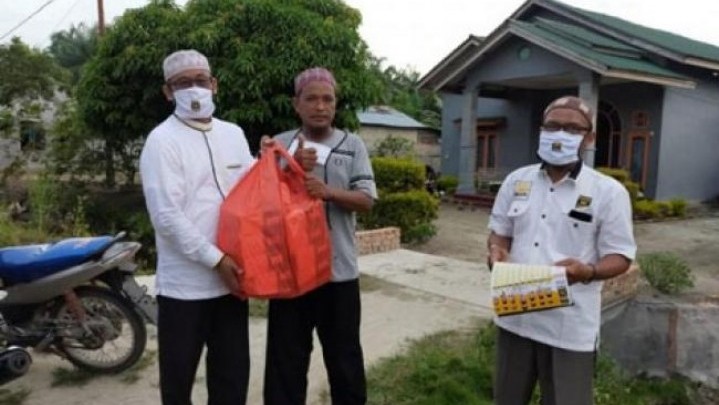 H Kusman Jaya Lakukan Reses di Bekulo Kandis, Lakukan Sosialisasi Pencegahan Pandemi Covid-19