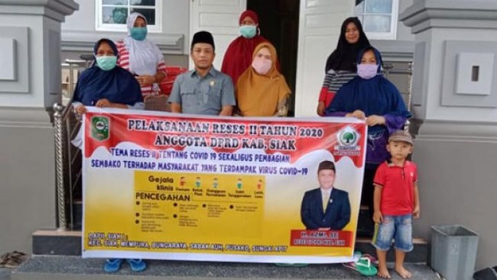 Saat Reses II, H Azmi Laksanakan Sosialisasi Bahaya Pandemi Covid-19