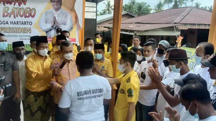 Menggema Dari Kampar, Relawan Batobo Deklarasikan Airlangga Hartarto for Presiden 2024