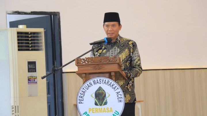 Pengukuhan Persatuan Masyarakat Aceh, Wako Firdaus Ajak Bangun Pekanbaru