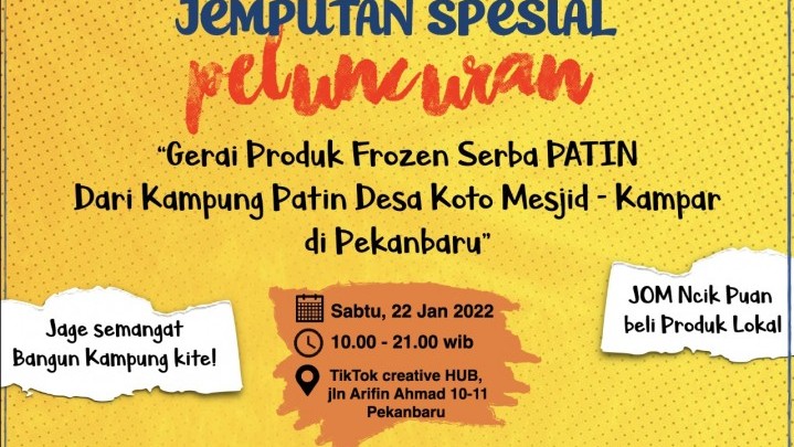 PPJI Pekanbaru akan Gelar Berbagai Lomba, Masak Nasi Goreng Patin Salah Satunya, Simak Info Lengkapnya PPJI Pekanbaru akan Gelar Berbagai Lomba, Masak Nasi Goreng Patin Salah Satunya, Simak Info Lengkapnya