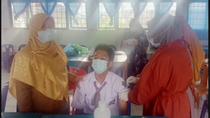 Meski Sudah Vaksin 100 Persen, MAN 1 Selatpanjang Tetap Terapkan Prokes Ketat