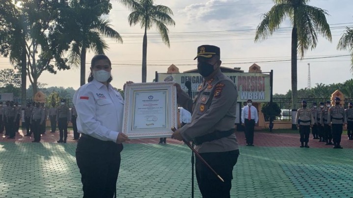 TRC PPA Indonesia Beri Kapolres Siak Penghargaan