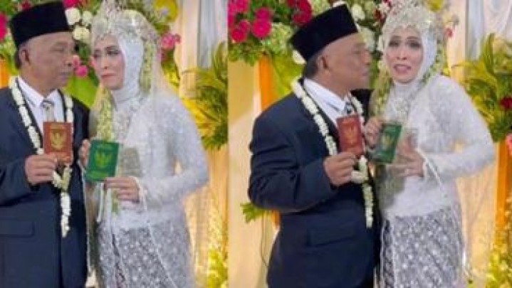 Usai Terpisah Puluhan Tahun, Kakek Ini Nikahi Cinta Pertamanya