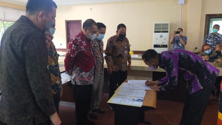 Pemkab Rohul Kerja Sama Aplikasi E- Office dengan Pemprov Riau