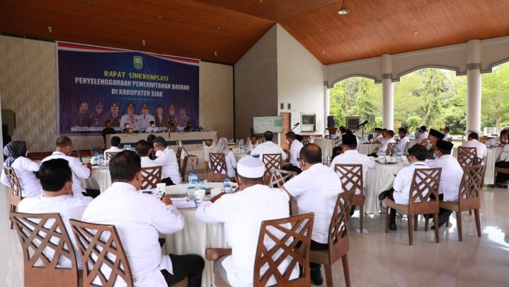 Potensi Gangguan Kamtibnas dan Karhutla, Pemkab Siak Rapat Sinkronosasi