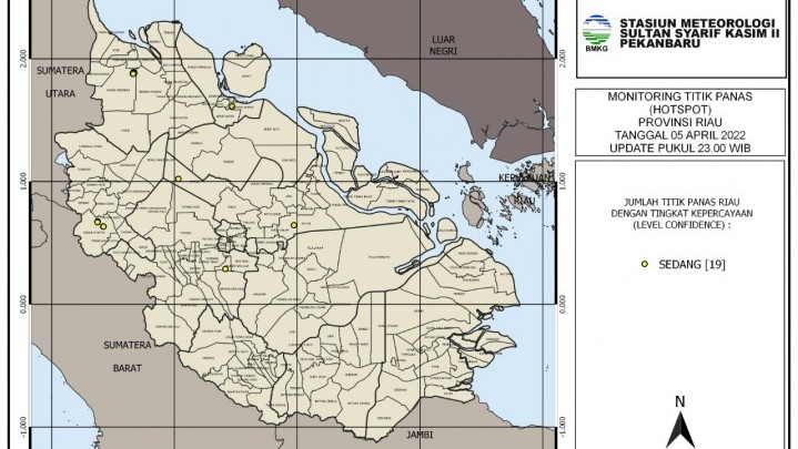 Di Riau, Rokan Hilir Daerah yang Paling Banyak Hotspot