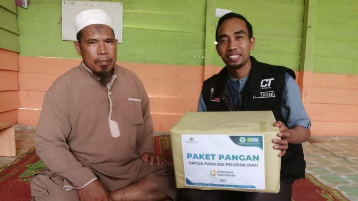 ACT Riau Salurkan Paket Pangan untuk Dai di Pelosok Riau di Awal Ramadhan