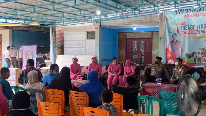 Tim Ramadhan Peduli Polres Siak Sambangi Panti Asuhan Disabilitas dan Terlantar