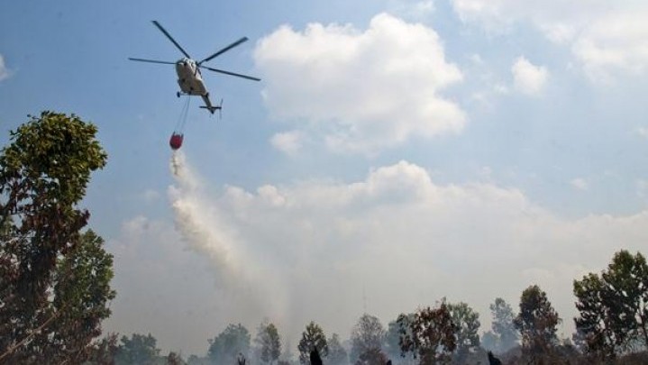 Helikopter Bantuan Tangani Karhutla Dijanjikan KLHK Dikirim ke Riau Helikopter Bantuan Tangani Karhutla Dijanjikan KLHK Dikirim ke Riau