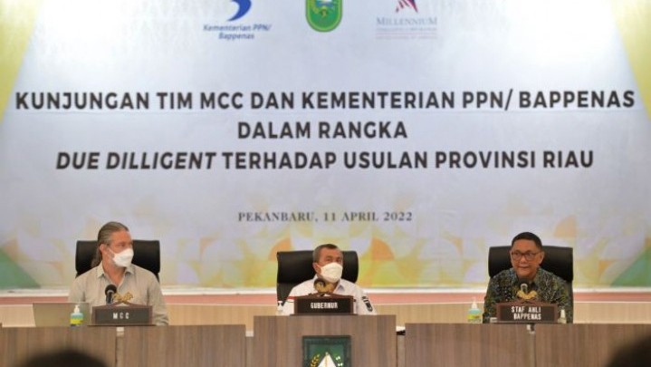Bappenas Akan Cek Kesiapan Lahan Program Hibah Compact-2 MCC di Riau