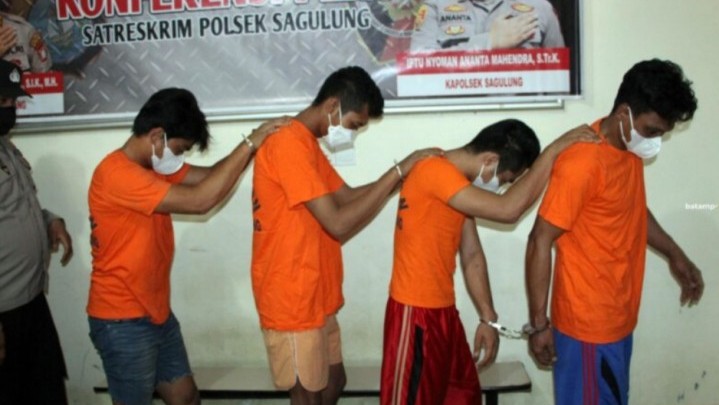 Pencuri Mesin Travo di Sagulung Batam Diciduk Polisi