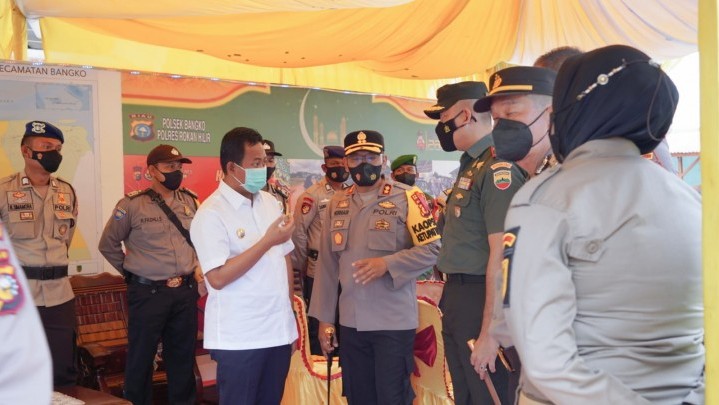 Kesiapan Pos Pengamanan Lebaran Ditinjau Wabup Rohil