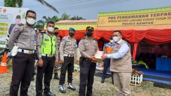 Vaksinasi Tersedia pada Posko Mudik Lebaran di Kampar