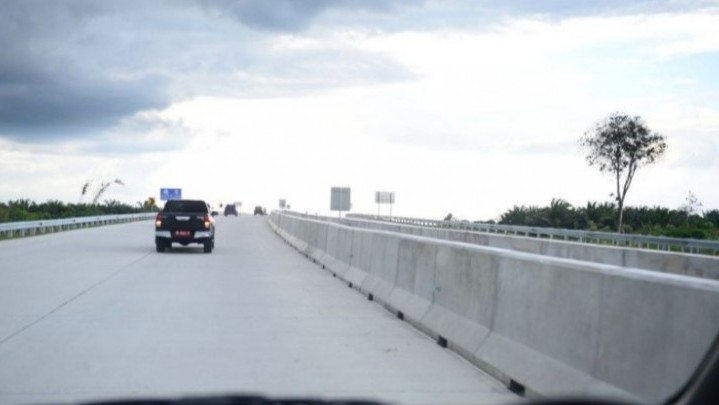 Tol Pekanbaru-Bangkinang Masuk Sungai Pinang Ditutup Tol Pekanbaru-Bangkinang Masuk Sungai Pinang Ditutup