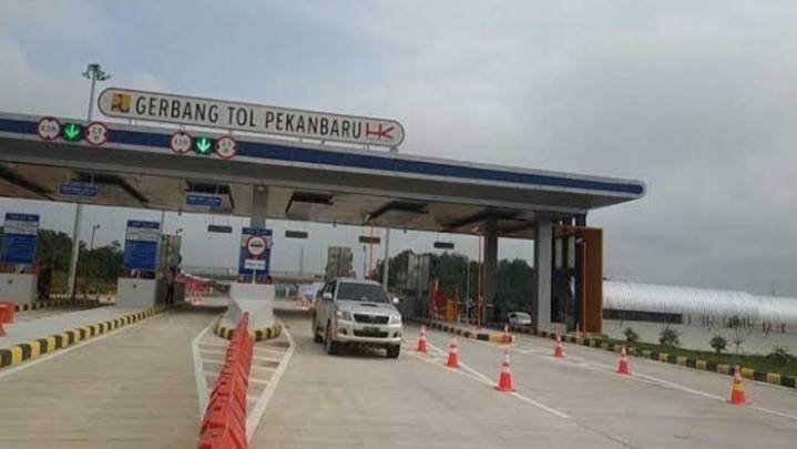 Seperti Ini Gambaran Pergerakan Kendaraan di Tol Pekanbaru-Dumai di Arus Balik Lebaran