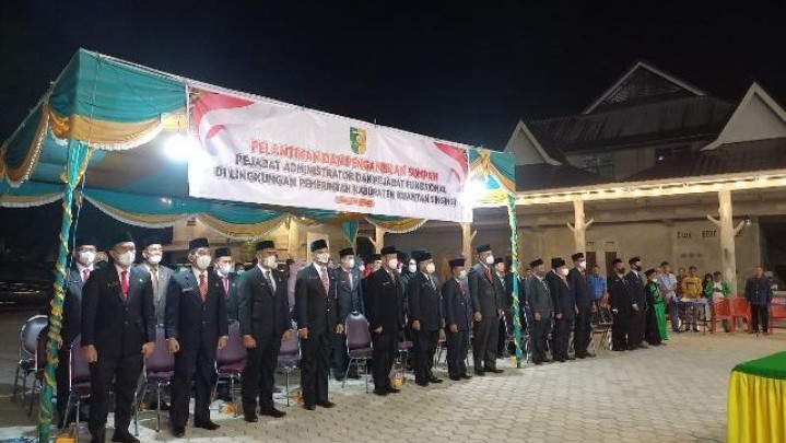 Ini Nama-nama Pejabat Eselon yang Dilantik Plt Bupati Kuansing