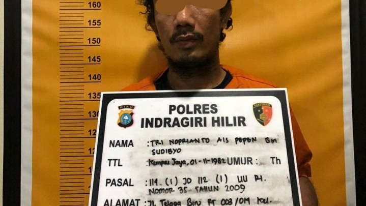 Edarkan Sabu, Warga Tembilahan Kota Digelandang Polisi