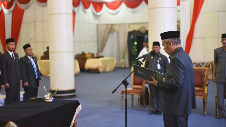 Perdana, Dr. Kamsol Lantik Pejabat Fungsional di Lingkungan Pemda Kampar