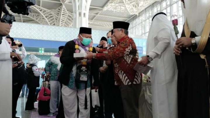 Jamaah Haji Asal Indonesia jadi yang Pertama Tiba di Saudi Jamaah Haji Asal Indonesia jadi yang Pertama Tiba di Saudi