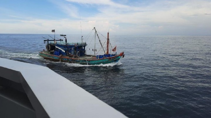 Empat Kapal Ditangkap di Selat Malaka, Diduga Tangkap Ikan Secara Ilegal