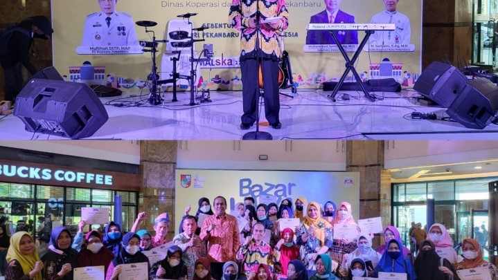 Tutup Bazar, Diskop Pekanbaru Bantu Promosikan Hasil Kreatifitas Pelaku UMKM