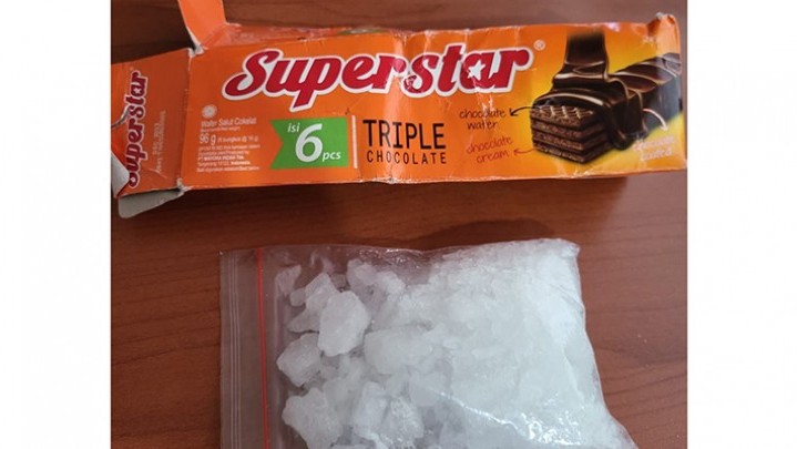 Edarkan Sabu Modus Kemasan Wafer