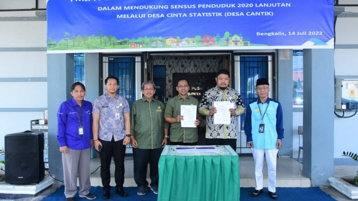 Unri Kerja Sama dengan BPS Bengkalis Bina Desa Cantik