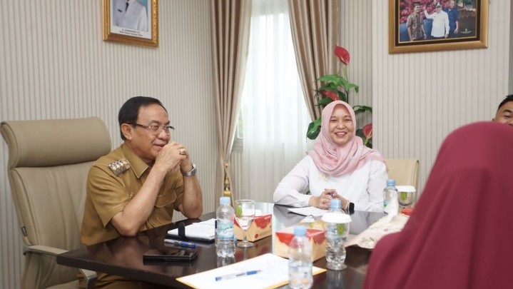 Bahas Kurikulum Merdeka Belajar, Pejabat Kemendikbud Temui Bupati HM Wardan