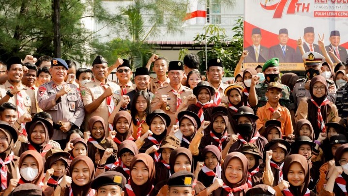 Bupati Afrizal Sintong Berharap Gerakan Pramuka Rohil Semakin Jaya