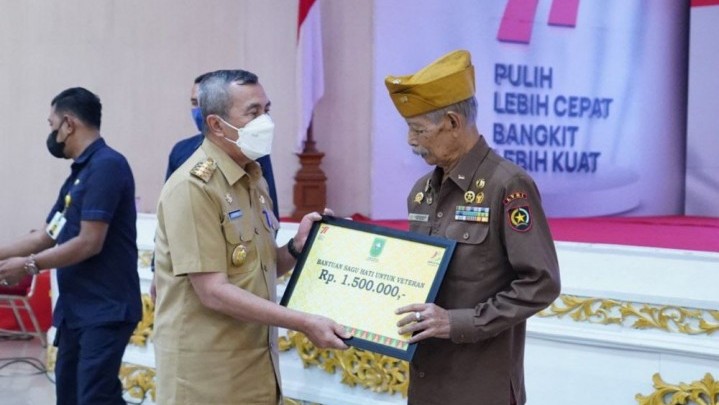 Pemprov Riau Beri Sagu Hati 347 Veteran Pemprov Riau Beri Sagu Hati 347 Veteran