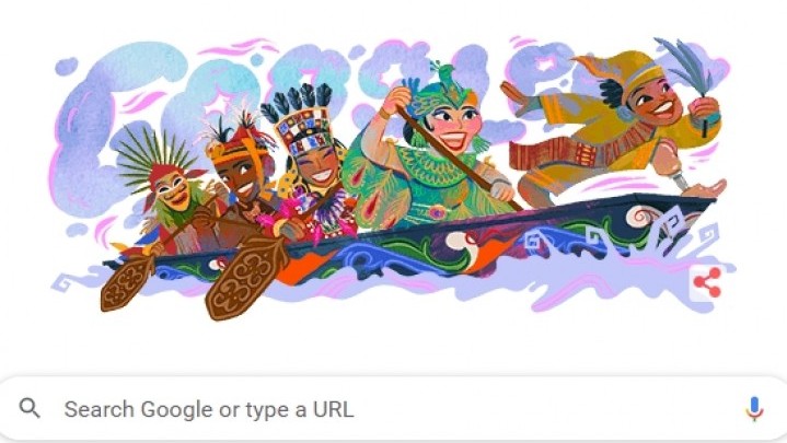 Pacu Jalur Kuansing Riau Jadi Tampilan Google Doodle