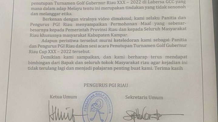 Dikecam Karena Tarian Erotis, PGI Riau Akhirnya Minta Maaf