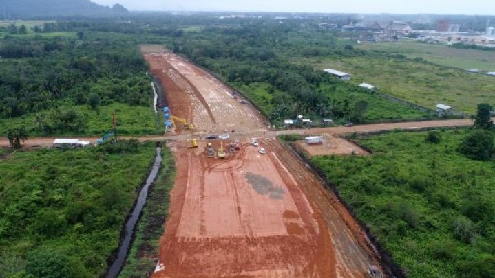 Baru 45 Persen Progres Konstruksi Jalan Tol Tol Padang-Pekanbaru Seksi 1 Padang-Sisincin