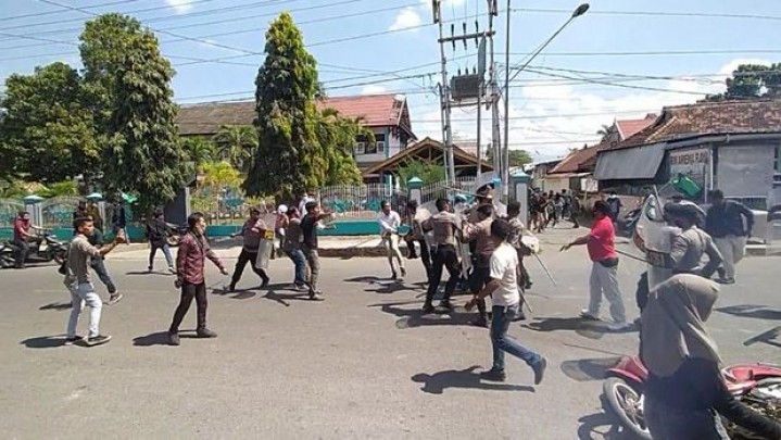 Unjuk Rasa Tolak Kenaikan Harga BBM, Kader Kohati Luka di Kepala