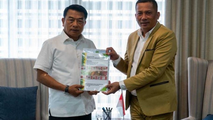 Masalah Banjir Rob dan Abrasi Laut, Bupati Meranti Mengadu ke Moeldoko