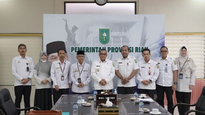 Bahas HSN dan Regostek 2022, BPS Riau Temui Wagubri Edy Natar