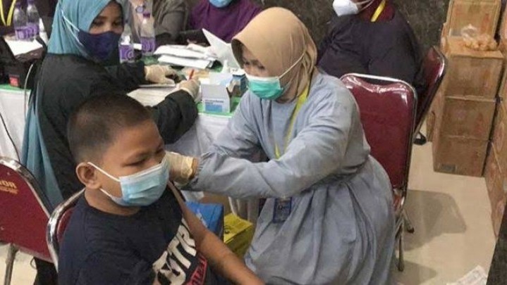 Vaksinasi Covid-19 untuk Anak-anak di Riau Sudah Capai 80 Persen