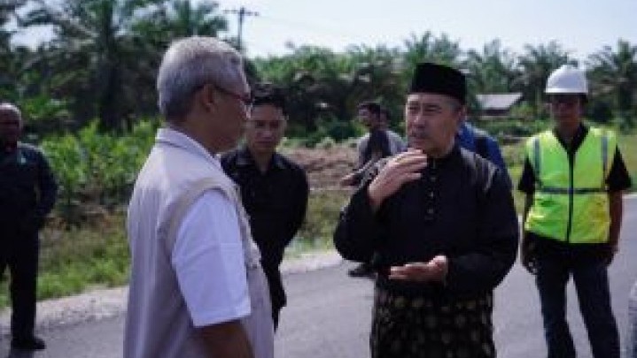 Jelang Events Tour de Siak, Perbaikan Jalan Sei Pakning-Teluk Masjid-Simpang Pusako Dipercepat