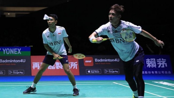 Fajar/Rian Jumpa Kevin/Marcus di Final Denmark Open 2022