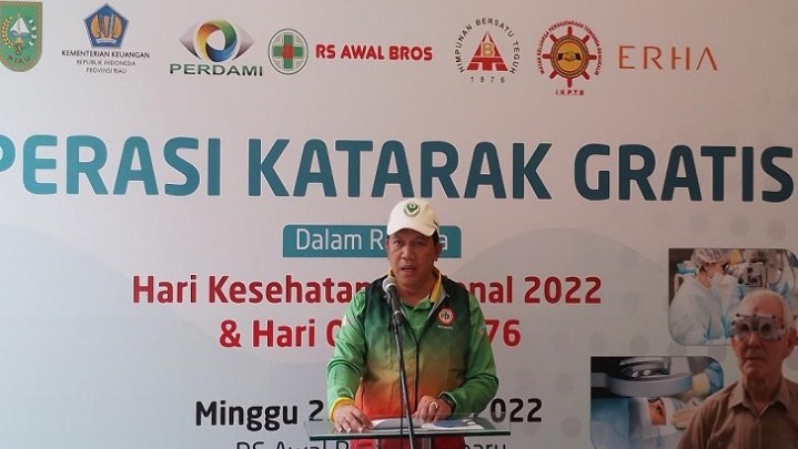 Operasi Katarak Gratis untuk Ratusan Masyarakat Riau di HKN 2022