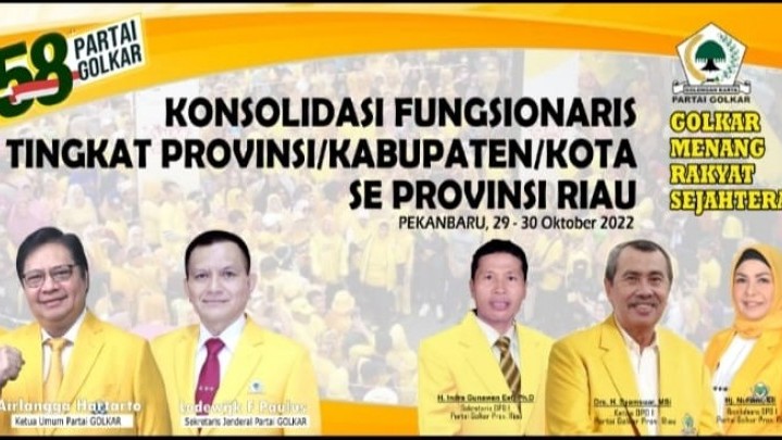 HUT ke-58 Golkar Tingkat Provinsi Riau: Lodewijk dan Ahmad Doli Pastikan Hadir, Erwin Aksa Terbang dari Amerika ke Riau HUT ke-58 Golkar Tingkat Provinsi Riau: Lodewijk dan Ahmad Doli Pastikan Hadir, Erwin Aksa Terbang dari Amerika ke Riau