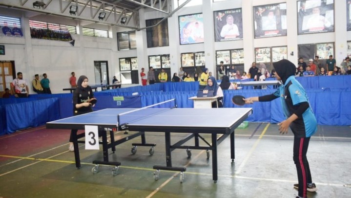 Pekanbaru Juara Umum Porprov Riau Cabor Tenis Meja