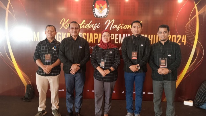 KPU Kampar Hadiri Acara Konsolnas KPU Se-Indonesia