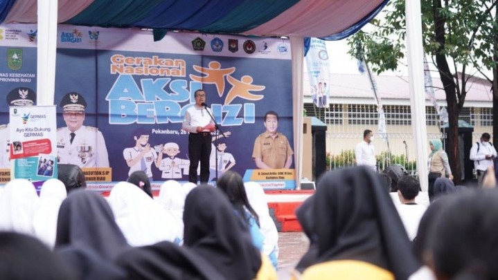 Gerakan Nasional Aksi Bergizi di Sekolah, Riau Dapat Penghargaan Gerakan Nasional Aksi Bergizi di Sekolah, Riau Dapat Penghargaan