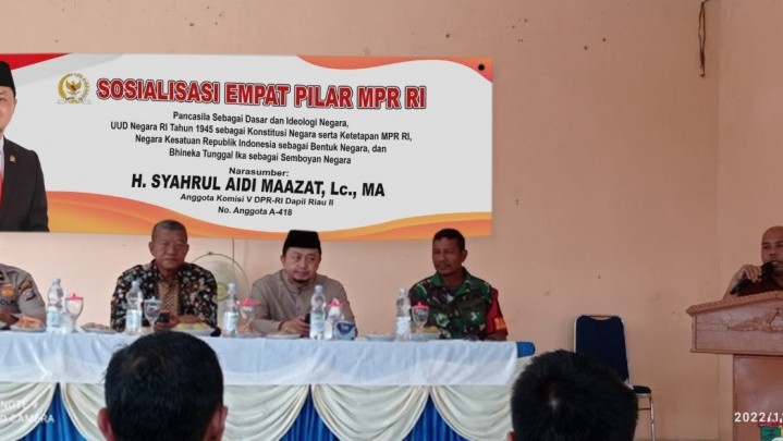 DR Syahrul Aidi Gelar Sosialisasi Empat Pilar di Desa Koto Perambahan DR Syahrul Aidi Gelar Sosialisasi Empat Pilar di Desa Koto Perambahan