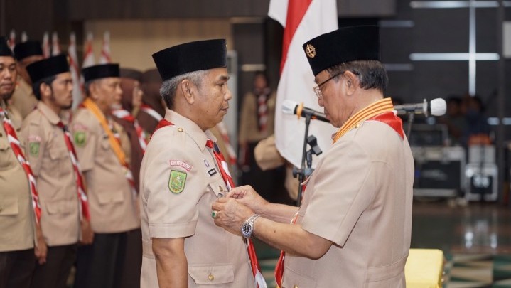 Bupati HM Wardan Lantik Pengurus Pramuka Inhil Periode 2022-2027