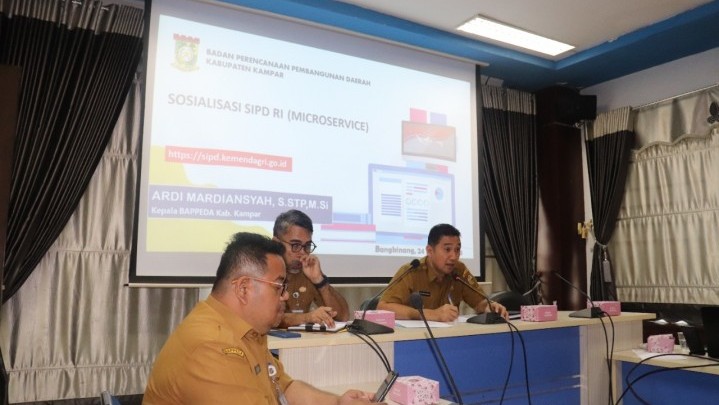 Bappeda Kampar Sosialisasikan Aplikasi SIPD-RI