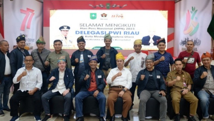 HPN 2023 di Medan Diramaikan Ratusan Wartawan dari Riau